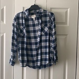 Forever 21 plaid blouse